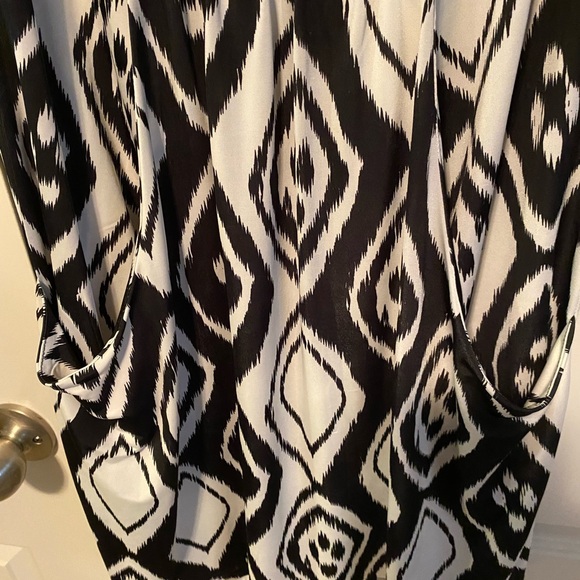 Portocruz black white cover-up sundress Sz M - Picture 3 of 6